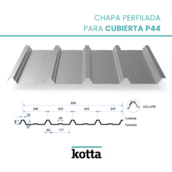 Chapa perfilada para cubierta