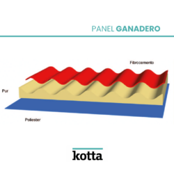 Panel sandwich ganadero