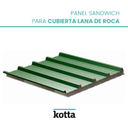 Panel Sandwich para Cubierta Lana de Roca