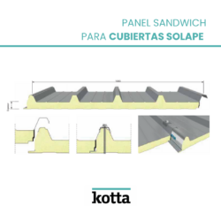 Panel Sandwich para Cubiertas Solape