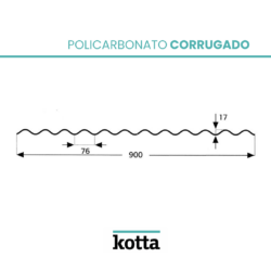 Policarbonato corrugado