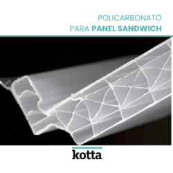 Policarbonato celular para panel sandwich
